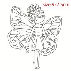 Tampons Transparents, Fairy Coloring Pages, Fairy Coloring, Digi Stamp, 자수 디자인, Digi Stamps, Cute Coloring Pages, Coloring Book Pages, Digital Stamps