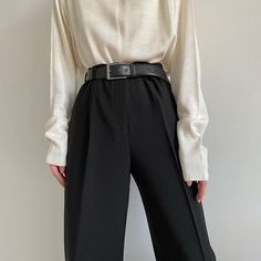 Versatile Straight Pants For Fall, High-waisted Wide Leg Pants With Belt Loops For Fall, Fall High-waisted Wide Leg Pants With Belt Loops, Trendy Belted Bottoms For Fall, Versatile Straight Leg Pants For Winter, Fall Wide Leg Pants With Elastic Waistband For Work, Trendy Bottoms With Belt For Fall, Versatile Straight-leg Winter Pants, Fall High Waist Wide Leg Workwear Pants