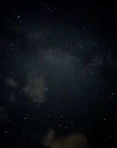 the night sky is full of stars and clouds