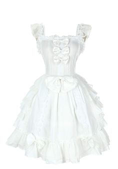 PRICES MAY VARY. HIGH QUALITY:Our garments choose the best fabric natural cotton to ensure the good feeling.It is a great dress for school girl or adult women Lolita Sleeveless Ruffle Flower School Girl Dress Classic Lolita Fancy Dress This dress is designed with puff sleeves,lovely pleated side decoration and big bow knot waistband .The dress is made of cotton which is smoothly to wearing .The bubble skirts are extremely light and poofy , comfortable Before order, please refer to the Following Dress Patterns Free, Angel Dress, Dress Princess, Girls Sweet, Sweet Lolita, Kawaii Clothes, Lolita Dress, Princess Dress, Doll Dress