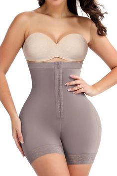 SCULPTING SEAMLESS CORSET SHAPEWEAR - MID THIGH With strong belly compression, this essential bodysuit holds in your core, shapes and lifts your butt. Its whisper-soft and seamless construction makes this sculpting piece a necessity for enhancing your body's natural shape. More on the plus size? Our bodycon shapewear range in all sizes, so get that bodycon wardrobe you've always wanted, today. FEATURES & CARE-Strong Tummy Control-Nylon and Spandex Material-Lifts butt-Open gusset -Polyamide, Broadcloth and Spandex-Gentle Machine Wash-Free Shipping AvailableREVIEWS"Very comfortable, and slimming. I have several already in different colors. Would be super convenient for certain outfits. But overall love, love, love.""It sucks you in and cinches your waist and lifts your butt. ""Secure comfort Bodycon Shapewear, Corset Shorts, Thigh Sculpting, Wedding Corset, Corset Bodysuit, Corset Shapewear, Bodycon Casual, Bodycon Tops, Cardigan Sweater Coat