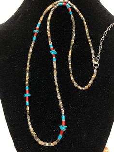 "*Brand new *Handmade item *Gemstone: Shell Heishi, Turquoise Nuggets *Necklace length: 21 inches +2\" Extensions *Free gift box *Free shipping in USA *Ready to ship Thank You For Looking ,And Check Out More Items In My Etsy Shop For More Great Deals, Also We Add More Jewelry To Etsy Shop Https://www.etsy.come/shop/abq925" Silver Southwestern Beads For Gifts, Southwestern Turquoise Gemstone Beads Necklace, Spiritual Turquoise Necklace With Silver Beads, Southwestern Style Beaded Necklaces With Gemstone Beads, Southwestern Style Gemstone Bead Jewelry For Festivals, Southwestern Natural Stones Beads For Jewelry Making, Southwestern Style Silver Beads Jewelry For Gifts, Southwestern Style Natural Stone Necklace For Festivals, Southwestern Polished Beads For Jewelry Making