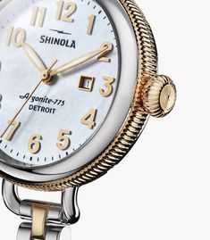 Classic Anniversary Watch With Rotating Bezel, Timeless Yellow Gold Watch With Rotating Bezel, Classic Watches With Rotating Bezel, White Gold Watches With Rotating Bezel, Timeless White Gold Watch With Rotating Bezel, Shinola Watch, Shinola Detroit, Ring Plate, Top Rings