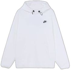 Men's Nike Sportswear Sport Essentials+ Casual Sports Breathable Fleece Pullover Hoodie White DD5014-100 (Men's) White Casual Moisture-wicking Hoodie, White Casual Hoodie With Moisture-wicking, White Moisture-wicking Casual Hoodie, White Hoodie Activewear For Streetwear, White Hoodie Activewear For Sports Season, White Sports Hoodie Activewear, White Functional Hoodie For Light Sports, White Moisture-wicking Fleece Hoodie, White Long Sleeve Activewear For Streetwear