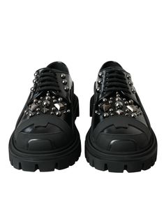 Dolce & Gabbana leather studded trekking sneakers shoes.Model: Low-top sneakersColor: Black, SilverMaterial: 100% LeatherSole: RubberLace up closureLogo detailsMade in Italy Shoes Model, Trekking Shoes, Dolce E Gabbana, Studded Leather, Silver Material, Seychelles, Dolce & Gabbana, Sneakers Shoes, Nicaragua