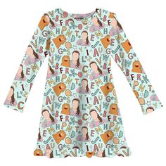 Can You Say Mama? | Bamboo Ruffle Gown | Presale Fun Long Sleeve Sleepwear For Pajama Party, Playful Cotton Dress For Pajama Party, Playful Cotton Loungewear Dress, Playful Long Sleeve Dresses For Sleepover, Cute Long Sleeve Dresses For Pajama Party, Casual Long Sleeve Bedtime Dress, Casual Long Sleeve Dresses For Pajama Party, Cute Long Sleeve Sleep Dresses, Lounge Dresses