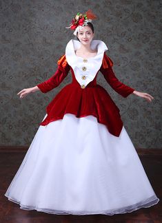 Medieval Dress Queen, Victorian Christmas Dress, Movie Gowns, White Princess Gown, Masquerade Party Dresses, Baroque Dress, Princess Gowns, Red Ball Gown, One Shoulder Prom Dress