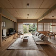 #JapandiLivingRoom #JapandiDesign #MinimalistLiving #JapandiStyle #ScandinavianJapandi #ZenLivingRoom #JapandiInteriors #JapandiDecor #JapandiVibes #JapandiTrends Japandi Tropical House, Cozy Japanese Living Room, Traditional Japanese House Interiors, Traditional Japanese Living Room, Japanese Home Interior, Zen Living Room, Traditional Japanese Home, Japandi Living Room