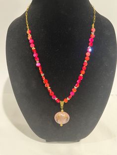 https://gypsystrand.etsy.com/listing/1754600996 Oval Glass Gemstone Beads Jewelry, Adjustable Pink Agate Necklace, Pink Beaded Chain Jewelry For Gift, Red Beaded Agate Jewelry, Pink Beaded Czech Glass Jewelry, Pink Glass Beaded Chain Jewelry, Pink Glass Necklace With Colorful Beads, Red Agate Beaded Necklaces, Pink Glass Beaded Necklaces For Gift