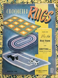 an old book on crocheted rugs