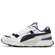 Puma Rs 2.0 Futura Running Shoes White/Black/Blue 374011-14 (SNKR/Casual/Low Top/Non-Slip) Modern Puma Running Sneakers, Modern Puma Sneakers For Running, Dynamic Low-top Running Shoes With Puma Logo, Dynamic Low-top Puma Running Shoes, Dynamic Puma Sneakers For Jogging, Puma Slip-on Sports Sneakers, Puma Logo Slip-on Sports Sneakers, Puma Slip-on Sneakers For Sports, Puma Logo Slip-on Sneakers For Sports