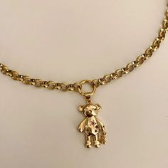 Material: Copper. Color: Gold. Process: Gold plated. Chain Length: 14",16",18",20",22". Recipient: Woman,Mom,Wife,Girl Friend,Children,Family. Gift Type: Necklace. Occasions: Valentine's Day,Mother's Day,Christmas,Birthday,etc. Brand: Silviax Jewelry. Item: 2024NE0100. Metal Necklaces With Charms For Mother's Day, Mother's Day Metal Necklaces With Charms, Mother's Day Pendant Charm Necklace With Chain, Metal Charm Necklaces With Adjustable Chain For Mother's Day, Pendant Necklace Gold, Bear Necklace, Bear Pendant, Girl Friend, Cute Bear