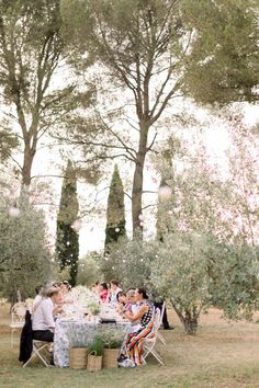 Charming Château de Sannes, with a authentic rehearsal dinner under the olive three in Provence.