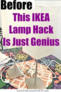 this ikea lamp hack is just genius and it's really easy to make