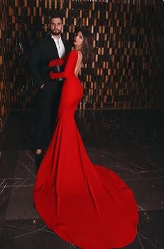 Long Sleeve Red Dress With Sweep Train, Red Long Sleeve Dress With Sweep Train, Red Long Sleeve Gown With Sweep Train, Red Fitted Gown With Long Sleeves, Red Fitted Long Sleeve Gown, Red Evening Gown, Long Sleeve Prom, Make Your Own Dress, Red Evening Dress