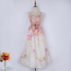 Dresses Globally ✓ Request Custom Products of Your Choice ✓ Free Shipping ✓ Returns ✓ Shop Now - KafPoint Floral Print Sleeveless Sundress, Spring Dresses With Spaghetti Straps, Summer Floral Print Sleeveless Suspender Dress, Summer Sleeveless Suspender Dress With Floral Print, Summer Suspender Dress With Floral Print, Spring Suspender Dress With Spaghetti Straps, Sleeveless Midi Dress With Tie Straps For Garden Party, Spring Summer A-line Suspender Dress, Summer Sleeveless Suspender Dress For Brunch