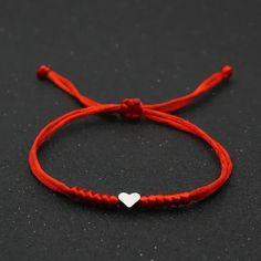 Minimalist Silver Heart Adjustable Slip Knot Red Rope Bracelet New Bundle & Save - Enjoy 20% Off When You Purchase Two Or More Items From My Closet! Plated Copper Rope Weight: 8g You Can Find The Black Rope Version Of This Bracelet In My Closet As Well. Tags: Casual, Trendy, Retro, Boho, Bohemian, Minimalism, Valentine's Day, Hippie, Cute, Sweet Love, Unisex String Heart, Rope Heart, Heart Knot, Slip Knot, Red Rope, Red String, Heart Strings, Black Rope, Knot Bracelet