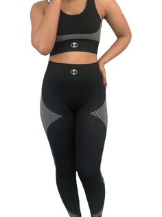 - Seamless Sports Bra & Leggings Set.- Quick Dry, Breathable, moisture-wicking material.- Comfortable 4-way stretch fabric.- Ideal for all activities, perfect for fitness endeavors. - Updated, Hand crafted logo design!- Machine wash cold; Tumble Low Breathable High Stretch Functional Activewear, Functional Breathable High Stretch Activewear, Functional High Stretch Breathable Activewear, Functional High-stretch Breathable Activewear, Breathable Micro-elastic Activewear For Sports, Breathable Flexible Activewear For Sports, Stretch Moisture-wicking Breathable Activewear, Moisture-wicking Stretch Breathable Activewear, Breathable Sportswear Activewear With Medium Support