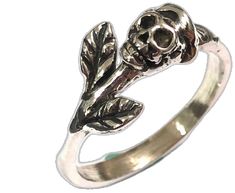 Gothic Adjustable Skull Promise Ring, Adjustable Edgy Skull Ring As Gift, Adjustable Edgy Skull Ring Gift, Edgy Skull Ring For Halloween, Edgy Skull Ring As A Gift, Edgy Skull Ring For Gift, Edgy Skull Ring For Halloween Gift, Adjustable Gothic Skull Ring As A Gift, Adjustable Gothic Skull Ring