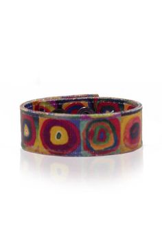 Kandinsky Squares with Concentric Circles Handmade Canvas Bracelet Mens Womens Art Teacher Gift Art Teacher Gifts, Handmade Canvas, Color Study, Concentric Circles, Unisex Bracelets, Color Studies, Christmas Gifts For Men, Wassily Kandinsky, Handmade Bracelet