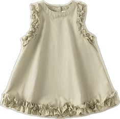 Cute Ruffled Sleeveless Spring Dress, Cute Ruffled Sleeveless Dress For Spring, Cute Sleeveless Ruffle Dress For Spring, Cute Sleeveless Dress With Ruffles For Spring, Spring Dresses For Playdate, Sleeveless Cotton Midi Dress With Ruffles, Solid Cotton Sleeveless Dress For Spring, Solid Color Sleeveless Cotton Dress For Spring, Spring Sleeveless Cotton Dress