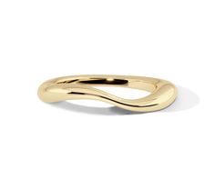 Wave Ring | Silent Opus Modern Twist Curved Ring With Polished Finish, Modern Twist Curved Rings With Polished Finish, Modern Wavy Jewelry For Anniversary, Modern Jewelry For Anniversary, Modern Wavy Rings With Polished Finish, Modern Curved Rings With Polished Finish, Modern Wavy Jewelry For Formal Occasions, Modern Curved Yellow Gold Ring, Wavy Wedding Band