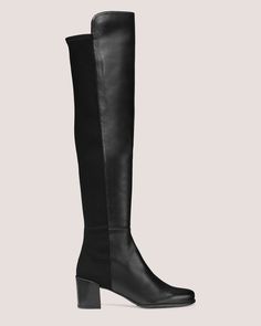 City Block Boot | Stuart Weitzman Formal Fitted Knee-high Boots, Wide Calf High Shaft Heeled Boots With Reinforced Heel, Classic Boots With Medium Width And High Shaft, Knee-high Heeled Boots With Padded Heel, Classic Fitted Calf Leather Platform Boots, Classic Knee-high Boots With Medium Width, Winter Boots With Stacked Heel And High Shaft, Medium Width Knee-high Boots With Padded Heel, Wide Calf Full Length Winter Boots