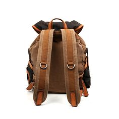 Tapa Two-Tone Canvas Backpack – The Same Direction Leather Accents, Canvas Backpack, Mountain Backpack, Bradley Mountain, Vintage Charms, Timeless Elegance, Cotton Canvas, Two Tone, Genuine Leather