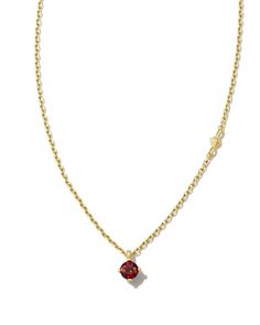 Genuine gemstones shine in our newest dainty essential, the Maisie 18k Gold Vermeil Pendant Necklace in Red Garnet. Minimalists will love wearing this delicate necklace on its own, and maximalists will stack it alongside their go-to essentials for a personalized layered look. Known as the “rose stone," Garnet represents January birthdays, inspiring love, kindness, and compassion. Metal 18k Yellow Gold Vermeil What is Vermeil? Vermeil (that’s pronounced ver-may) is a gold plating technique that dates back to the 19th century. While other jewelers plate over less durable metals, our vermeil starts with a Sterling Silver base and is plated with just over 2.5 microns of 18k Gold to create a more timeless piece, worthy of the Demi-Fine name. Learn More About Metals & Care Material Red Garnet Cl Gold Necklace With Red Stone, Red Necklaces, Kindness And Compassion, Plating Techniques, Rose Stone, Sold Out Sign, Prom Ideas, Demi Fine Jewelry, Red Stone