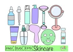 various types of skin care products are grouped together