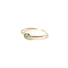 Handmade Green Aventurine Stone Stacking Ring // Delicate Hammered 14k Gold Filled or Sterling Silve Round Aventurine Ring, Everyday Stackable Jewelry With May Birthstone, Delicate Everyday Stackable Birthstone Ring, Stackable Emerald Ring For Everyday Wear, Stackable Everyday Emerald Ring, Everyday Stackable Emerald Ring, Everyday Stackable Round Emerald Ring, Minimalist Gold Emerald Stackable Ring, Everyday Yellow Gold Stackable Rings With Gemstones