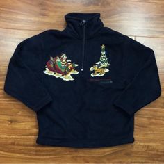 Nwt Rare Vintage 90’s Disney Disneyland Kids Embroidered Holiday Half Zip Soft Fleece Jacket Sweater. Disneyland Merriest Place On Earth. Half Zip. So Soft And Perfect For The Fall And Winter. Unisex, Vintage, 90’s, Retro, Streetwear, Casual, Outdoors, Disney, Holiday. Size Xs Disney Hooded Winter Outerwear, Disney Long Sleeve Fall Outerwear, Fall Disney Long Sleeve Outerwear, Disney Style Long Sleeve Fall Outerwear, Minnie Mouse Jacket, Marvel Jacket, Baby Winter Coats, Vintage Disney Princess, Glitter Jacket