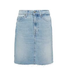 New Arrivals for Women Online - New Fashion | Mytheresa US Knee-length Cotton Denim Skirt With Frayed Hem, Knee-length Denim Skirt With Frayed Hem In Medium Wash, Knee-length Medium Wash Denim Skirt With Frayed Hem, Knee-length Denim Skirt With Frayed Hem, Medium Wash, Relaxed Denim Skirt With Frayed Hem, Medium Wash Knee-length Skirt With Frayed Hem, Denim Skirt With Frayed Hem And Relaxed Fit, Knee-length Denim Blue Skirt With Frayed Hem, Spring Denim Skirt With Frayed Hem For Everyday