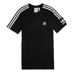 Adidas originals 3 Bands Logo Printing Short Sleeve Men's Black ED6116 (Casual/Stripe/Loose Fit/Round Neck/Gift to Boyfriend) Casual Fitted T-shirt With Three Stripes, Fitted Casual T-shirt With Three Stripes, Casual Fitted T-shirt With Three Stripes Branding, Gift To Boyfriend, Band Logos, Casual Stripes, Stylish Sneakers, Men Short Sleeve, Boyfriend Gifts