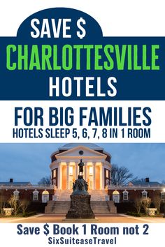 save $ 2 hotels for big families and sleep 6, 7, 8 in room