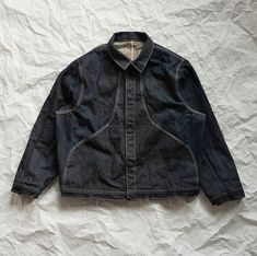 Japanese Denim Fashion, Selvedge Denim Jacket, Jeans Jacket Outfit Men, Men’s Jackets, Lily Larkin, Jacket Fits Men, Japanese Fits, Japanese Denim Jacket, Teal Van Doren