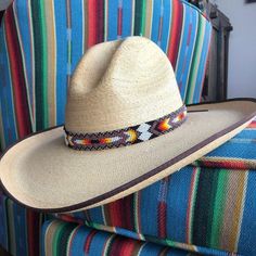 Handmade Beaded hatband tie!Sparkly seed beads where used to create this beautiful cowboy or cowgirl hat accessory. Adjustable Western Style Panama Hat For Rodeo, Western Style Adjustable Panama Hat For Rodeo, Southern Style Flat Brim Hat Band For Rodeo, Adjustable Western Panama Hat For Western-themed Events, Southwestern Fitted Hats For Rodeo, Fitted Southwestern Hat For Western-themed Events, Adjustable Western Hat For Rodeo, Adjustable Western Style Hat For Rodeo, Adjustable Country Style Panama Hat For Western-themed Events