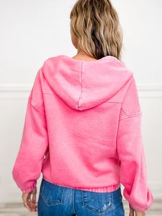 Looking for the perfect hoodie to add to your wardrobe? Look no further than our ACID WASH FLEECE OVERSIZED POCKET HOODIE! Not only does it feature a trendy acid wash design, but it also offers the comfort and convenience of an oversized fit and pocket. Upgrade your style game today! Fabric content: 60% COTTON 40% POLYESTER Pink Fall Hoodie With Kangaroo Pocket, Cozy Pink Hoodie With Pockets, Trendy Fleece Sweatshirt With Kangaroo Pocket, Pink Hoodie With Pockets For Fall, Trendy Hooded Sweatshirt With Pockets, Trendy French Terry Hoodie, Trendy Pink Hoodie With Pockets, Spring Fleece Hoodie With Pockets, French Terry Hoodie With Pockets