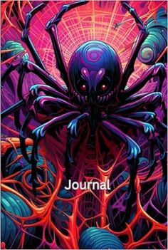 an image of a spider with the words journal written in it's middle corner