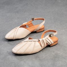 Women Retro Leather Fashion Casual Sandals-RAIIFY Cream Slip-on Sandals With Leather Sole, Beige Flat Slingback Sandals With Buckle, Beige Flat Slingback Sandals With Buckle Closure, Beige Flat T-strap Sandals, Beige Leather Flat T-strap Sandals, Casual Cream Closed Toe Slingback Sandals, Beige Flat Leather Slingback Sandals, Beige Leather Flat Slingback Sandals, Closed Toe Beige Sandals With Buckle Closure