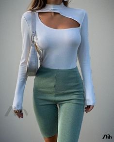 Zlily - Seductively Styled Long-Sleeved Striped Jumpsuit Chic Long Sleeve Solid Color Bodysuit, Elegant Solid Color Bodysuit For Spring, Casual Stretch Bodysuit With Cutout, Long Sleeve Solid Color Bodysuit For Spring, Solid Color Long Sleeve Bodysuit For Spring, Spring Solid Color Long Sleeve Bodysuit, Trendy Stretch Bodysuit With Cutout, Stretch Long Sleeve Cutout Bodysuit, Cutout Long Sleeve Stretch Bodysuit