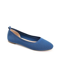 Journee Collection-Maryann Flat Stay comfy and stylish with the Maryann flat from Journee Collection. It boasts a classic slip-on ballet silhouette with breathable knitted mesh upper, elastic topline and 4mm Tru Comfort Foam insole for all-around comfort. Fitted Slip-on Flats For Summer, Casual Blue Ballet Flats, Spring Stretch Ballet Flats Slip-on, Spring Stretch Slip-on Ballet Flats, Summer Fitted Slip-on Ballet Flats, Spring Stretch Slip-on Flats, Lightweight Ballet Flats For Spring, Spring Slip-on Fitted Ballet Flats, Fitted Casual Ballet Flats For Summer