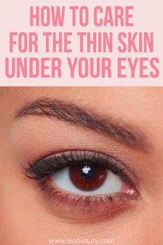 Care for thin skin under eyes #undereyecare #eyeskincare #eyecare #thinskineyecare Savvy Quotes, Remove Eye Bags, Sunken Eyes, Face Cream For Wrinkles, Divergent Quotes, Eye Wrinkles, Facial Yoga, Under Eye Wrinkles, Dry Skin Patches