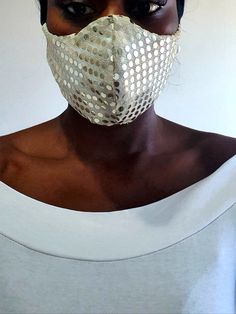 These beautiful reversible sparkly gold face masks are perfect to jazz up any outfit. The reversing side come in either  plain white, blue, red or black. Gold Face Mask, Gold Face, Face Masks, Selling On Etsy, Sell On Etsy, Beauty And Personal Care, Face Mask, Unique Gifts, Black And Red