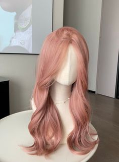 This Momo Chan Peach Pink Daily Wig is the perfect accessory for your pastel outfits. It's crafted with a peach pink color and larme kei style for a cute, kawaii look. Create a sweet Harajuku aesthetic with this wig that makes it ideal for summer wear. The lace cap made it easier and stable to wear, the scalp is designed after the real human simulated scalp Wig cap is included with the wig purchase No other accessories included for the wig Muted Pink Hair, Dark Peach Hair, Peach Color Hair, Warm Pink Hair, Peach Wig, Pink Orange Hair, Pink Pastel Hair, Peach Pink Hair, Peachy Pink Hair