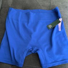 Nwt Wild Fable Electric Blue Seamless Ribbed Bike Shorts Size 2x Xxl Sweatpant Shorts, Dolphin Shorts, Camo Shorts, Spandex Shorts, Jeans For Short Women, Fleece Shorts, Comfy Shorts, Lounge Shorts, Gym Shorts