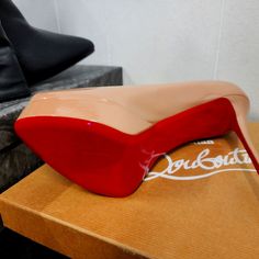 Perfect Red Bottom That Never Goes Out Of Style. Larger Size Fits A True Size 10 Or 10 1/2..Only Worn For Try On. Louboutin Spiked Heels, Red Pump Shoes, Christian Louboutin Kate, Christian Louboutin So Kate, Floral Heels, Red Bottom, Louboutin Heels, Red Pumps, Christian Louboutin Heels