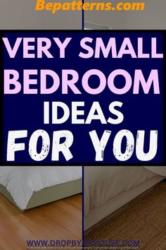 there is a very small bedroom that has been made for you