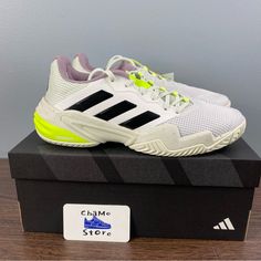 Brand New. Never Worn.Come With Box . I Carefully Package And Ship Immediately. Let Me Know If You Have Any Questions. Woman’s Sz 7.5,8,8.5 Touch The Follow Bottom To Get Updated Every Day About New Deals. Don’t Be Afraid To Offer! Adidas Sporty Tennis Running Shoes, White Tennis Sneakers With Branded Insole, White Tennis Sneakers With Perforated Toe Box, Adidas Tennis Sneakers With Boost Midsole, White Low-top Tennis Running Shoes, White Adidas Tennis Sneakers, White Cushioned Running Shoes For Tennis, White Low-top Tennis Shoes, White Lace-up Running Shoes For Tennis