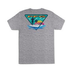 Sportswear Men's Pfg Fly Fishing Graphic T-Shirt. Emblazoned With A Colorful Performance Fishing Gear Graphic, This Soft T-Shirt By Columbia Allows You To Comfortably Display A Love Of Fly Fishing, Both On And Off The Water. Regular Fit Crewneck Columbia Pfg Logo At Left Chest; Performance Fishing Gear Graphic At Back Cotton/Polyester Machine Washable Imported 4 Box Casual Short Sleeve T-shirt For Water Sports, Crew Neck Tops For Water Sports In Summer, Moisture-wicking Crew Neck Top For Water Sports, Casual Tops For Water Sports In Summer, Casual Summer Tops For Water Sports, Summer Water Sports Short Sleeve T-shirt, Short Sleeve Graphic Print Tops For Water Sports, Casual Short Sleeve Tops For Water Sports, Graphic Print Crew Neck Top For Water Sports